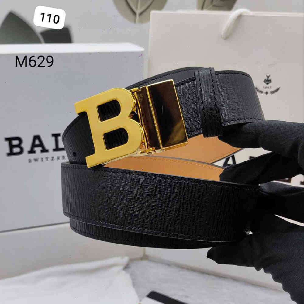 Golden Bally Silver Premium Quality Leather Belt