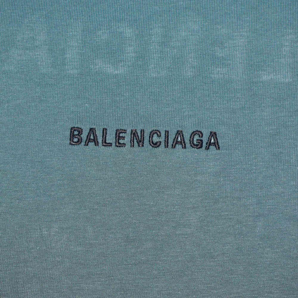 Balenciaga Blue Premium Quality T-shirt-3