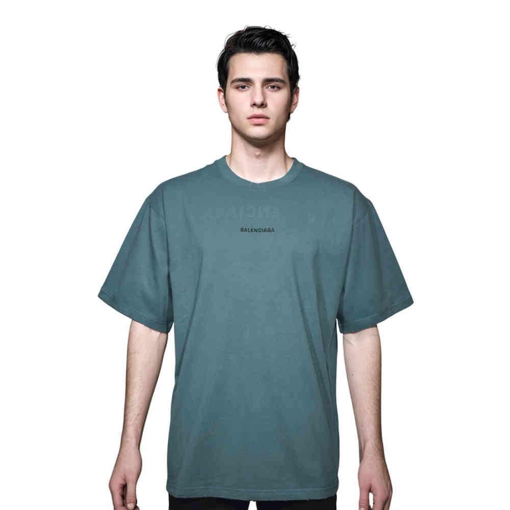 Blue Balenciaga Black Premium Quality T-shirt
