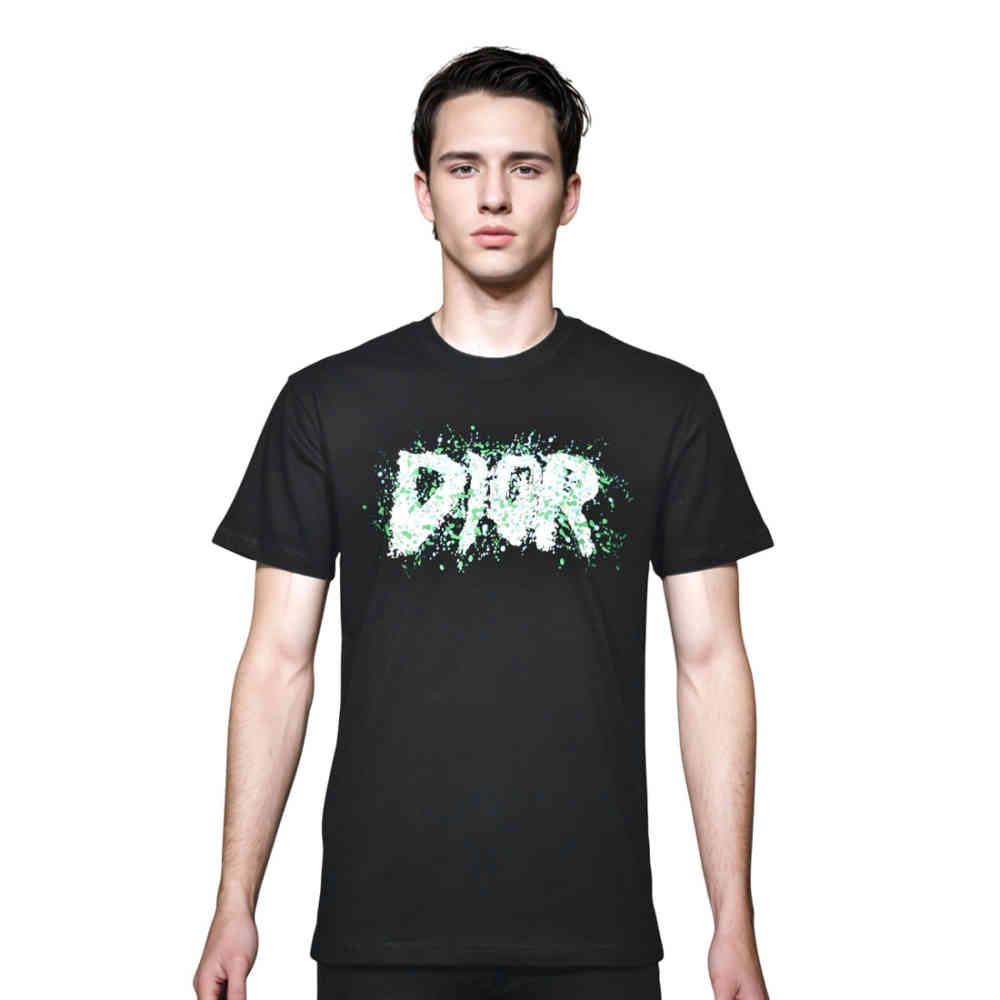 Black Dior White Premium Quality T-shirt