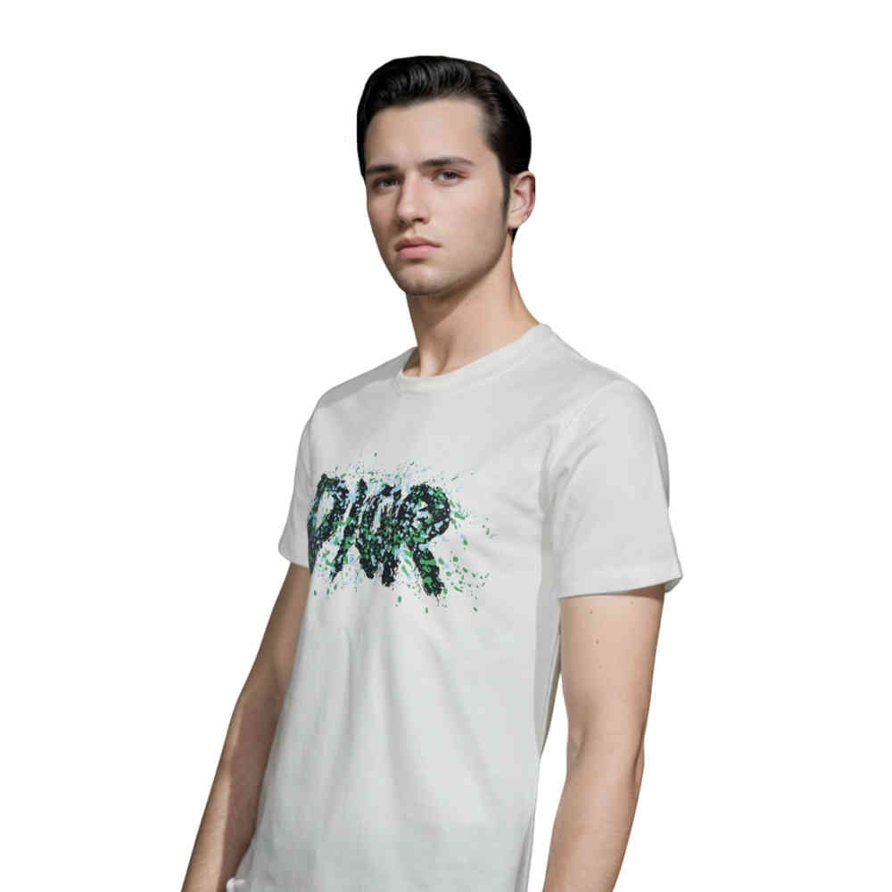 Dior White Premium Quality T-shirt-thumb-2