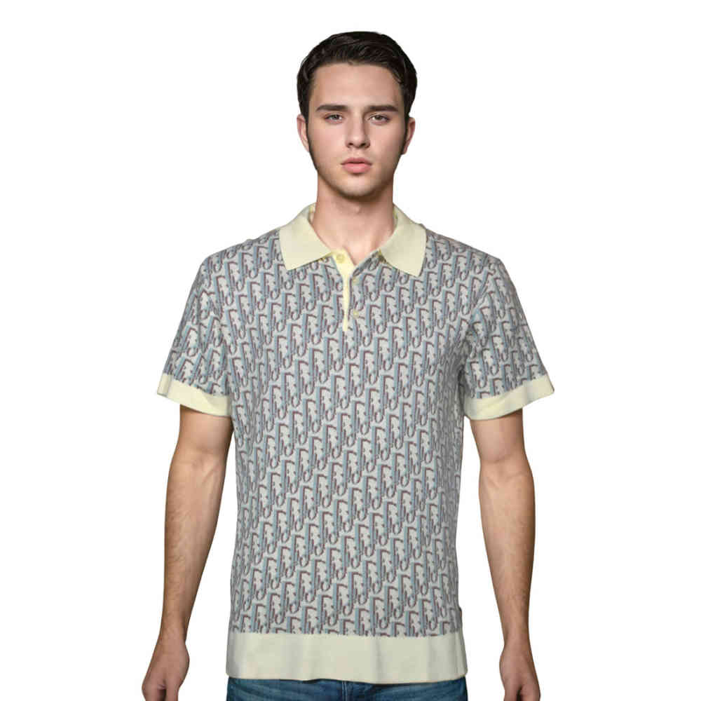 Cream Dior Green Premium Quality T-shirt