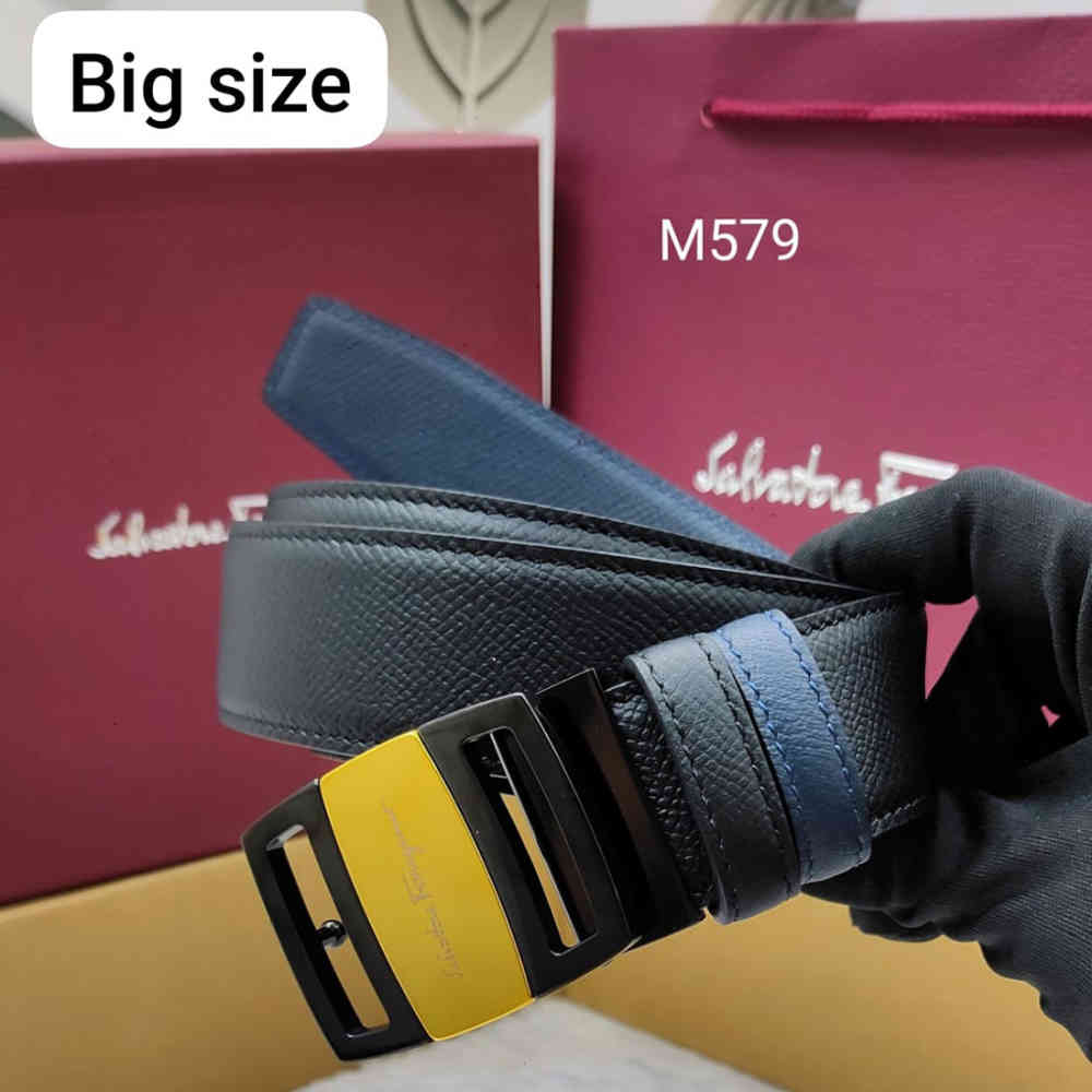 Salvatore Ferragamo Back Premium Quality Leather Belt-thumb-0