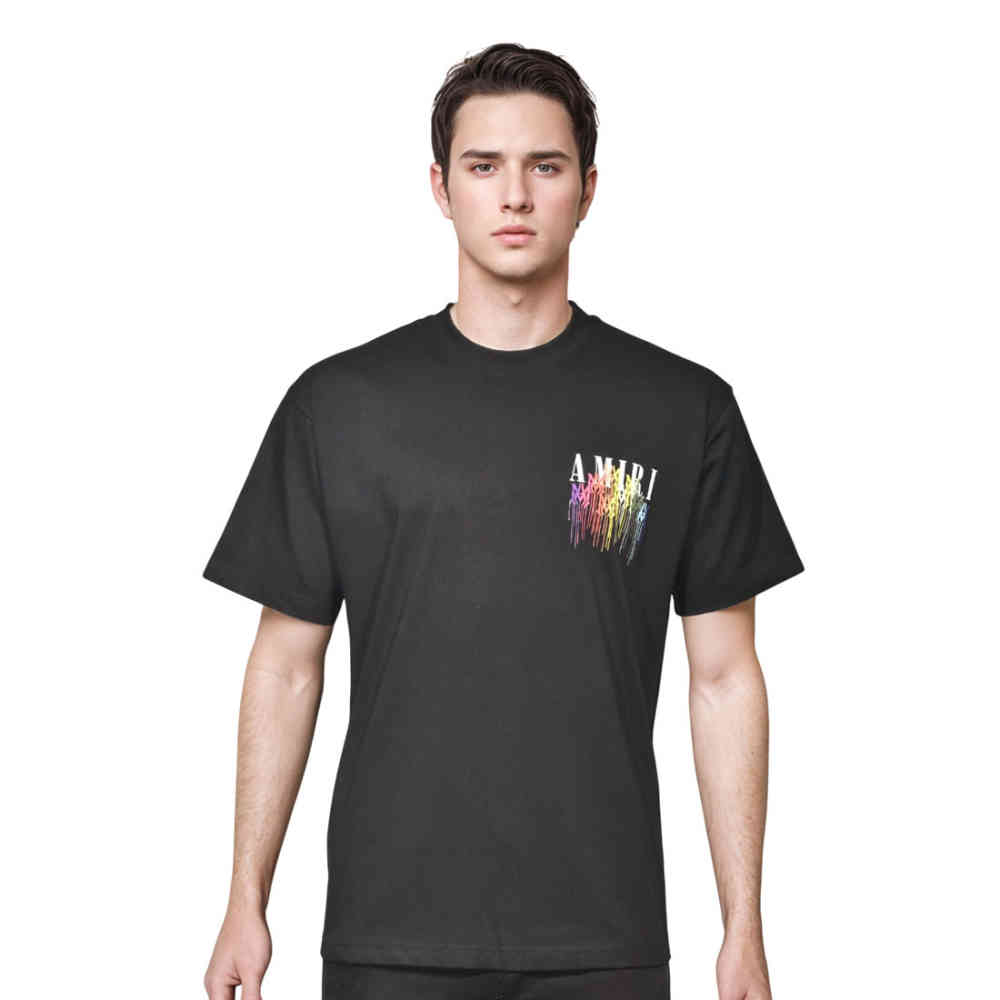 Black Amiri White Premium Quality T-shirt