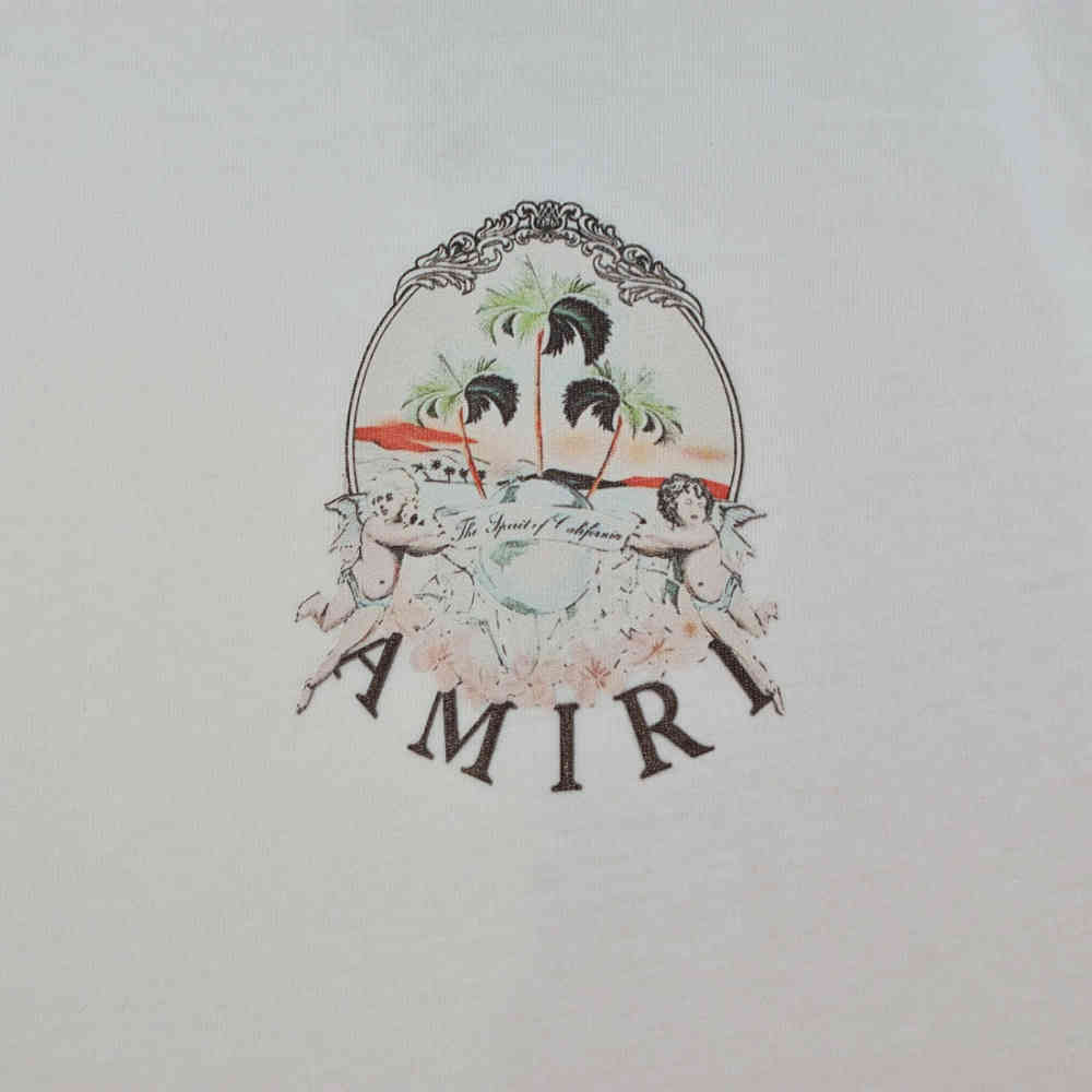 Amiri White Premium Quality T-shirt-thumb-3