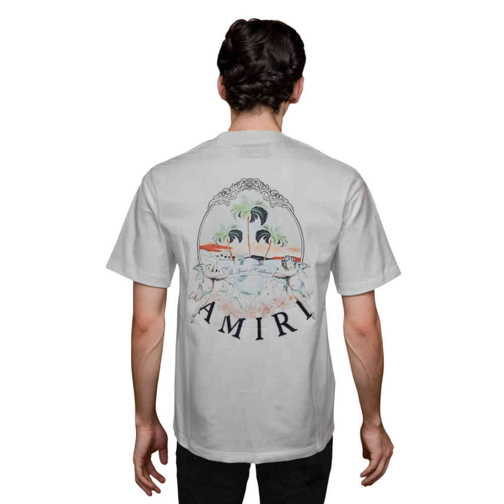 Amiri White Premium Quality T-shirt-thumb-1