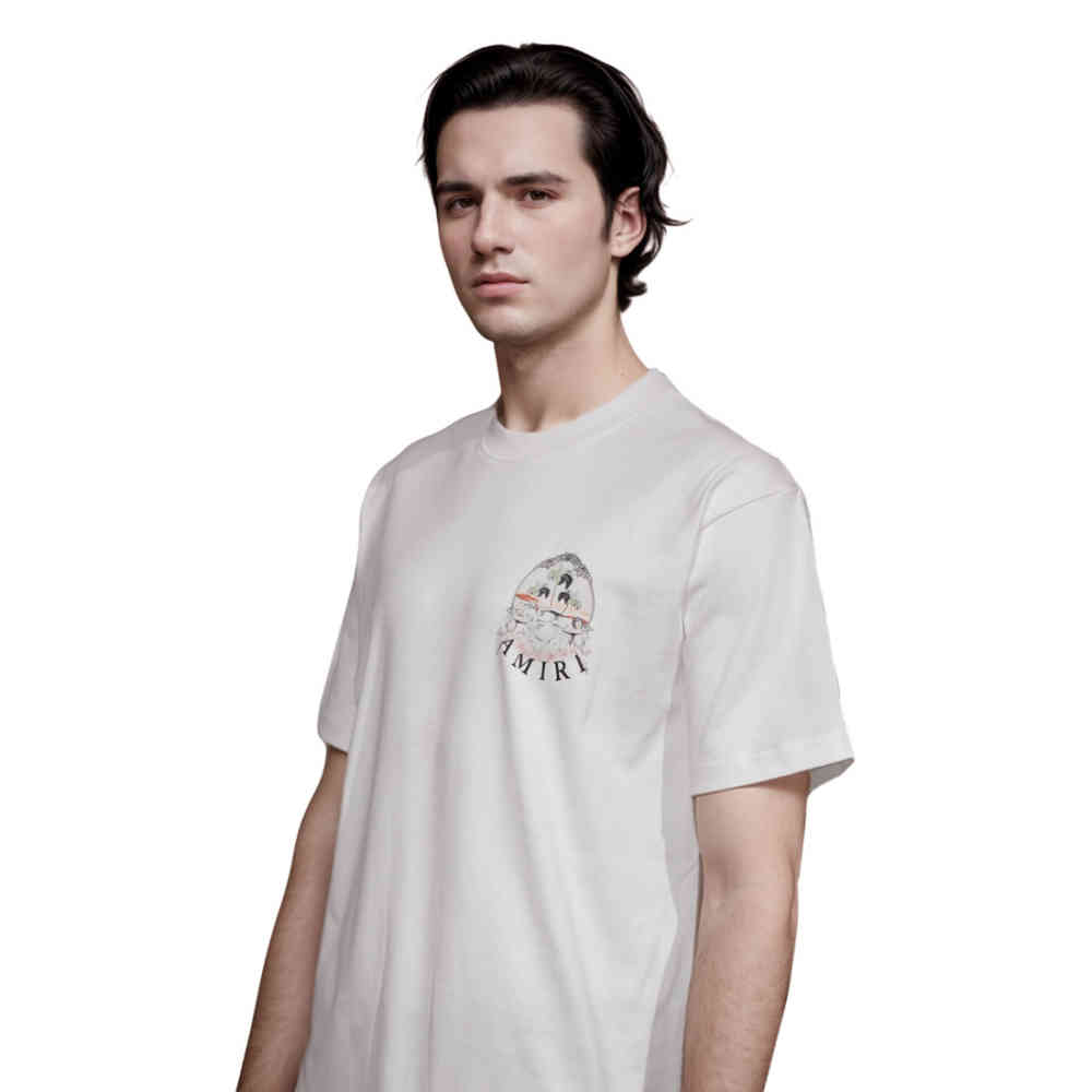 Amiri White Premium Quality T-shirt-thumb-2