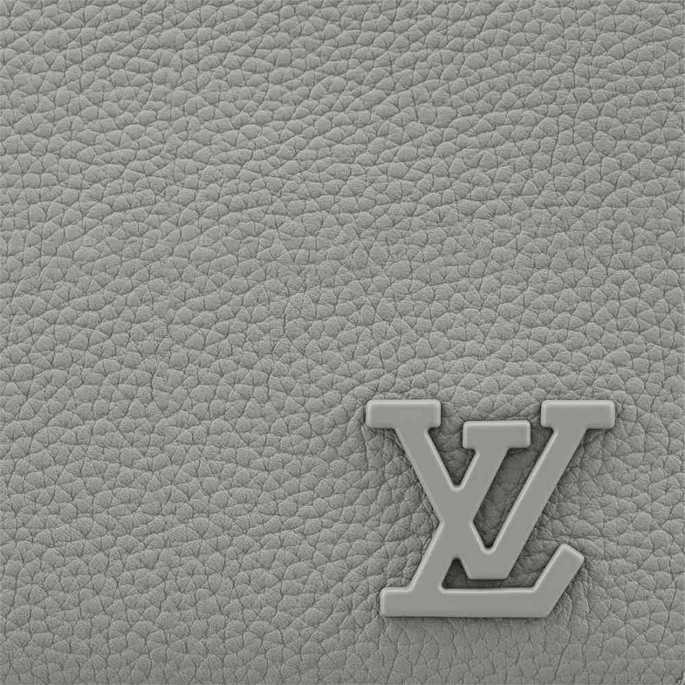 Louis Vuitton Grey Premium Compact Wallet-3