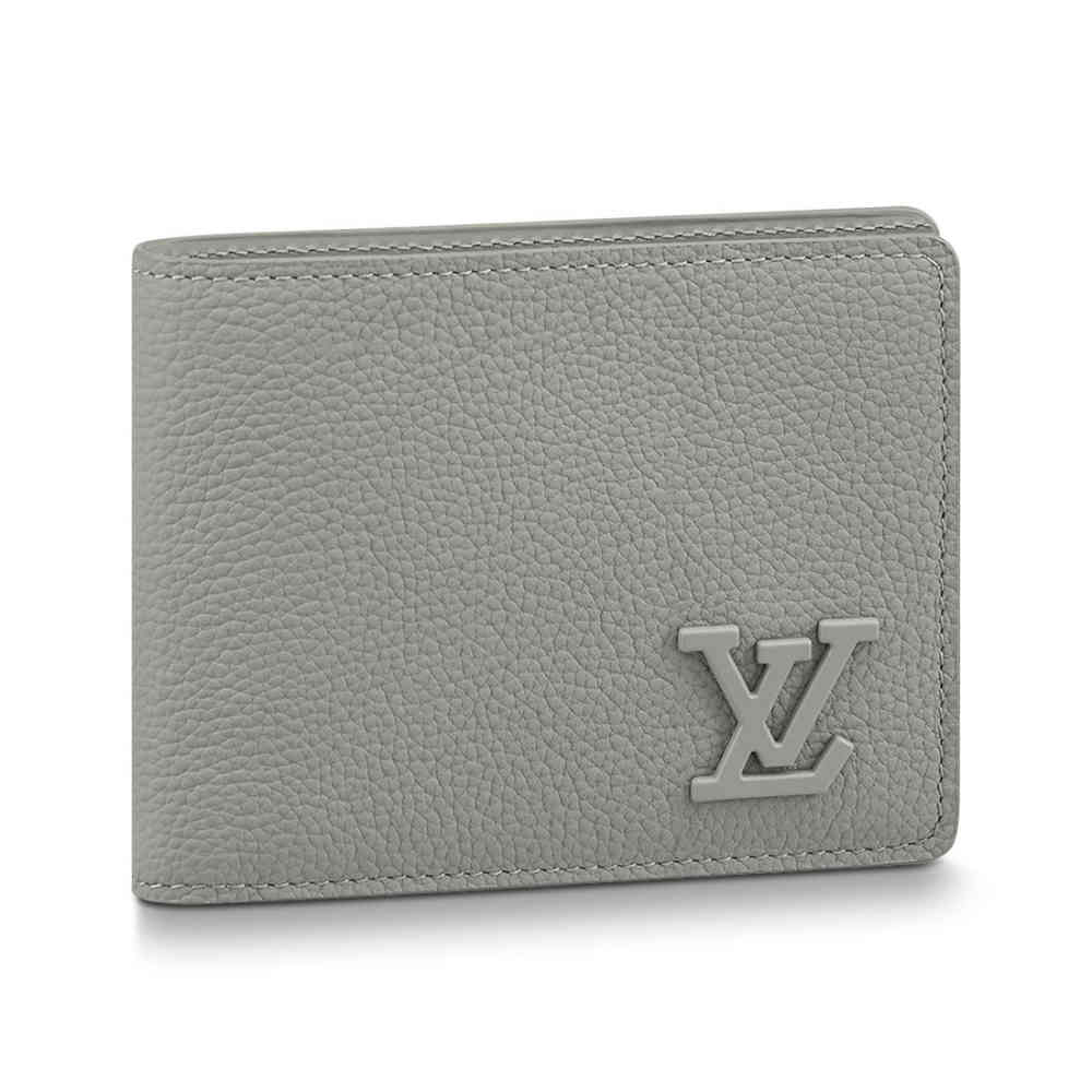 Grey Louis Vuitton Orange Premium Compact Wallet