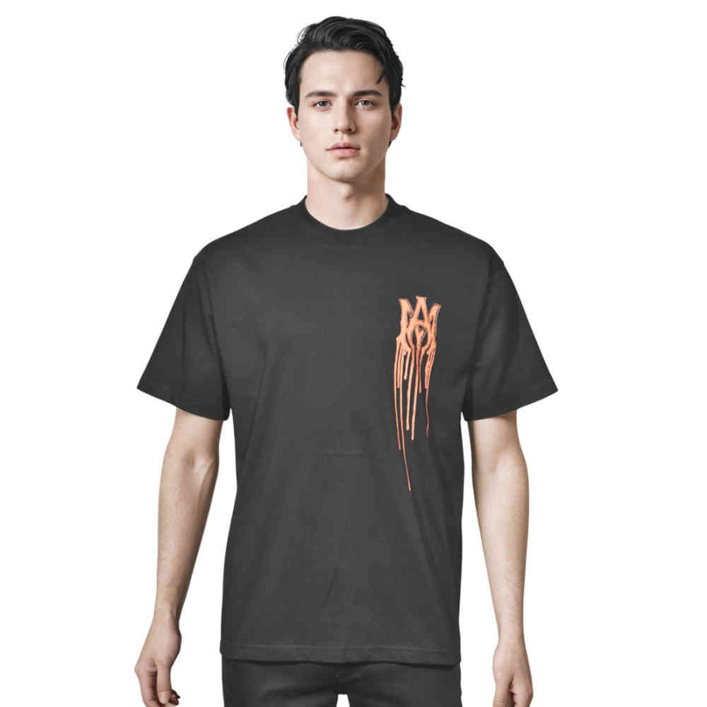 Black Amiri White Premium Quality T-shirt