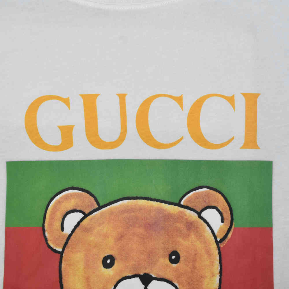 Gucci White Premium Quality T-shirt-3