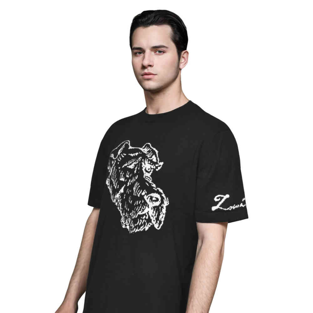 Louis Vuitton Black Premium Quality T-shirt-thumb-2