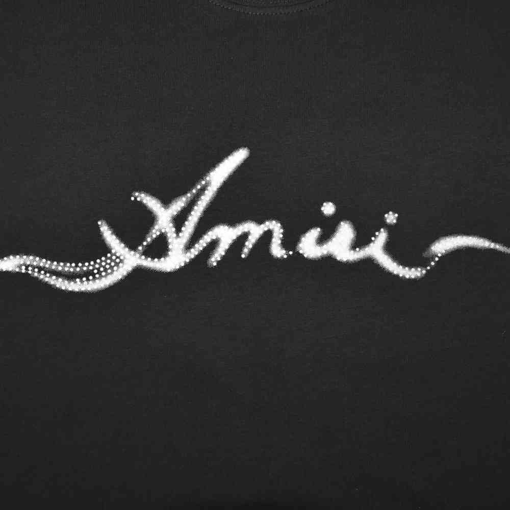Amiri Black Premium Quality T-shirt-3