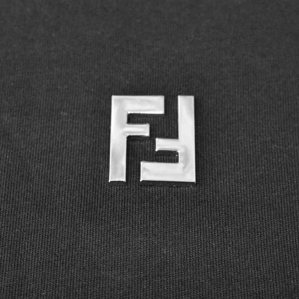 Fendi Black Premium Quality T-shirt-thumb-3