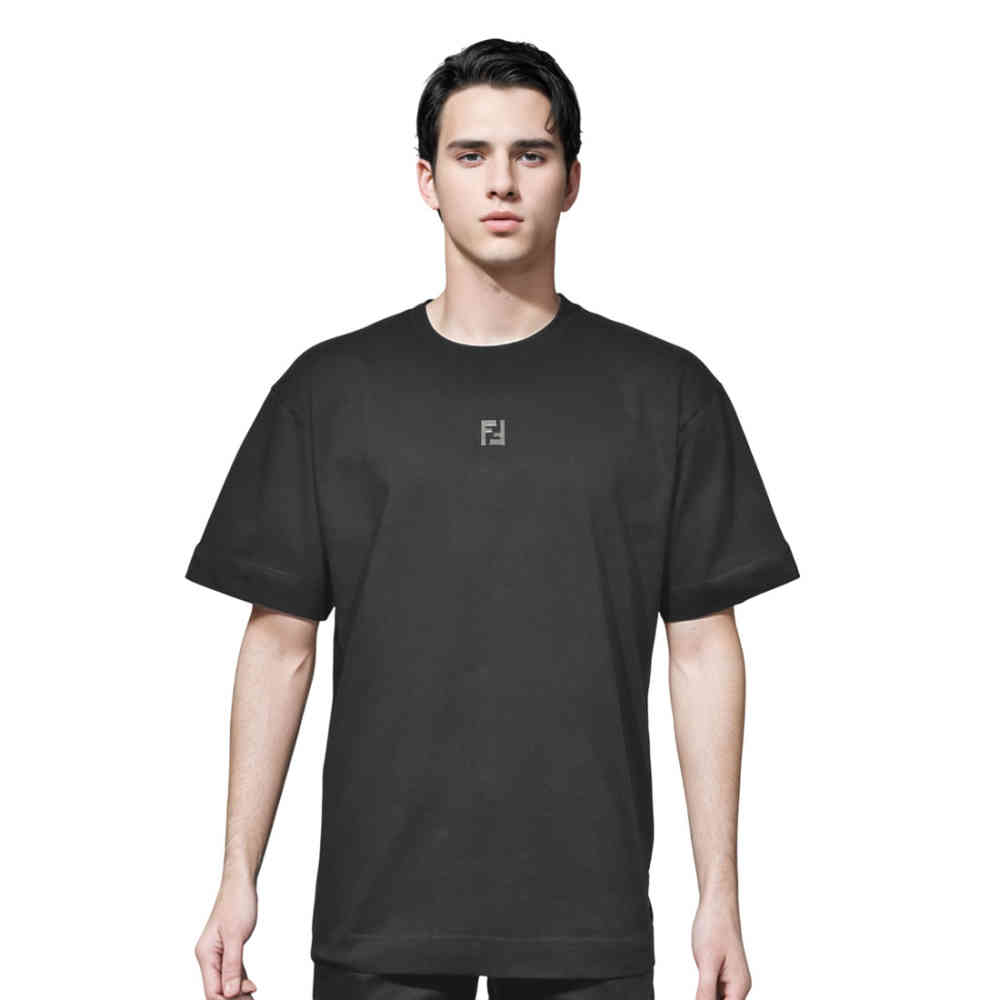 Fendi Black Premium Quality T-shirt-thumb-0