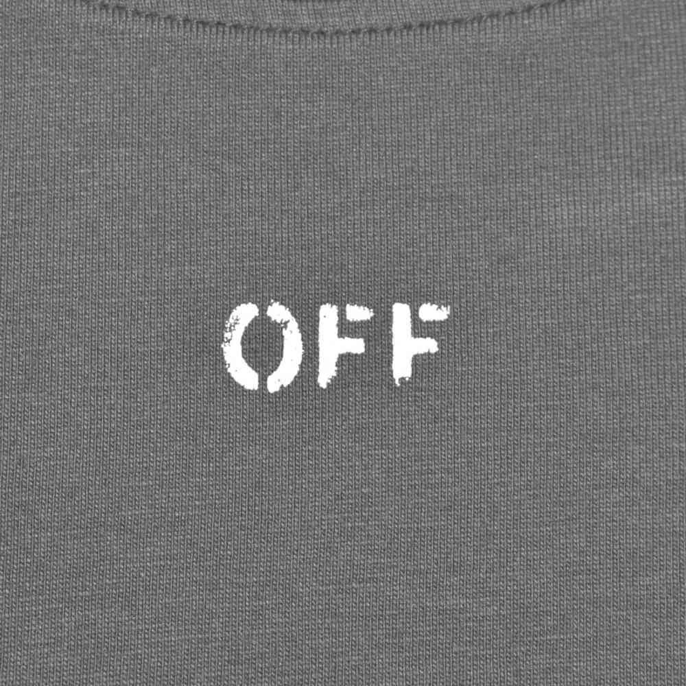Off-White Dark Grey Premium Quality T-shirt-thumb-3