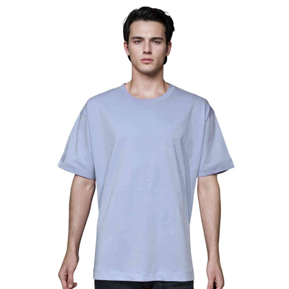 Mint Blue Off-White Cream Premium Quality T-Shirt