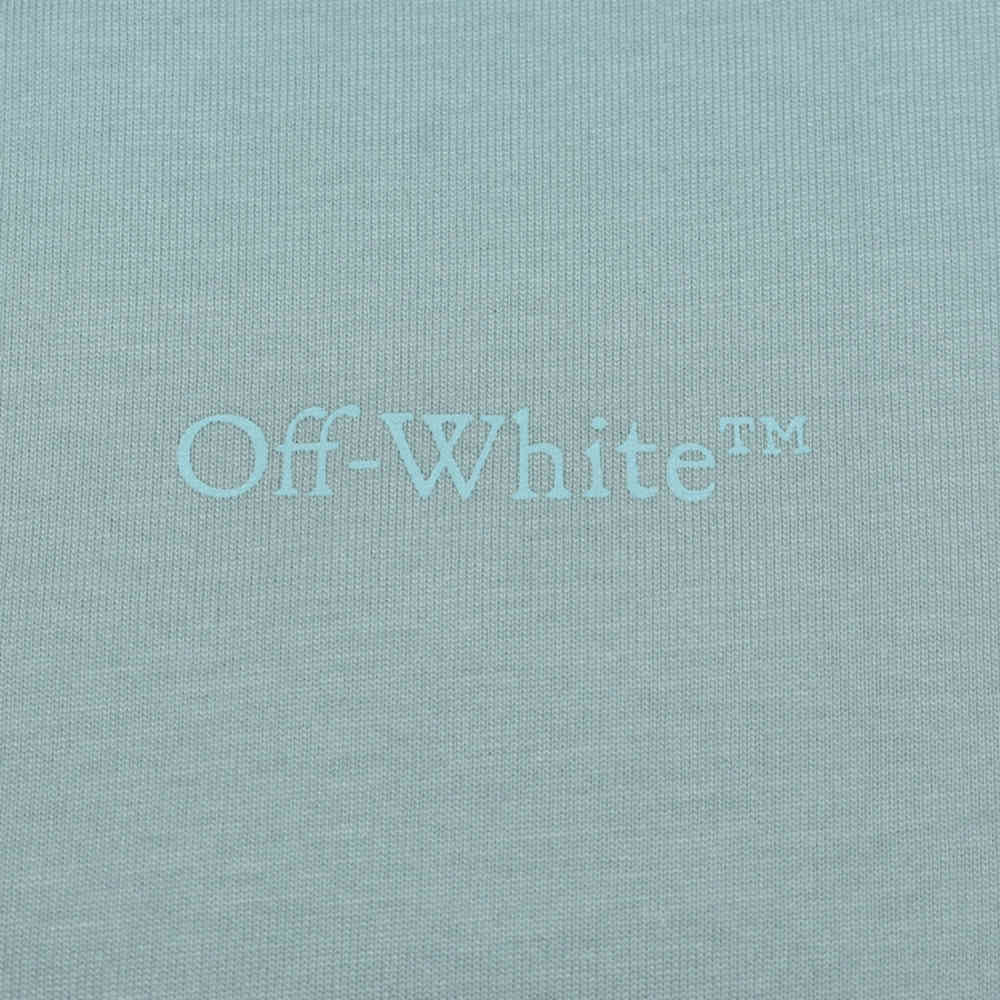 Off-White Mint Blue Premium Quality T-Shirt-thumb-3