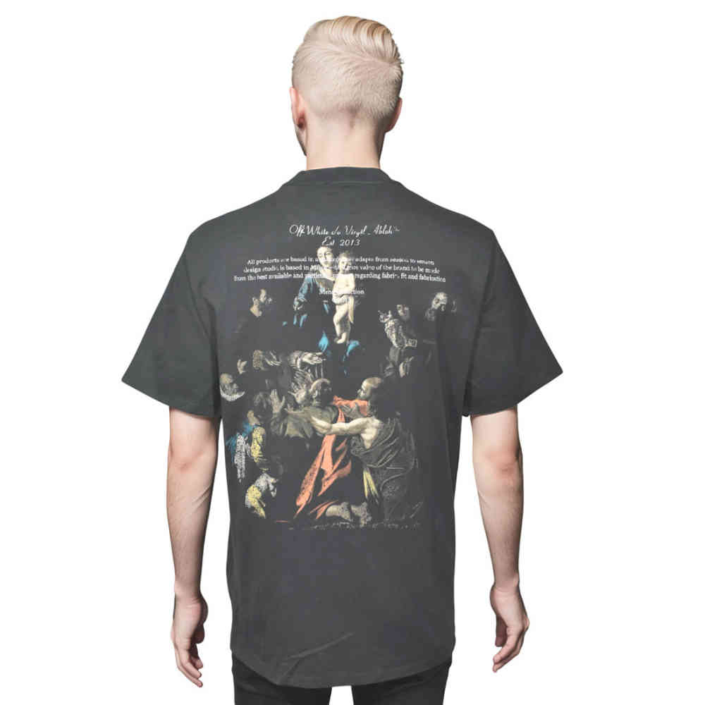 Off-White Dark Grey Premium Quality T-Shirt-1