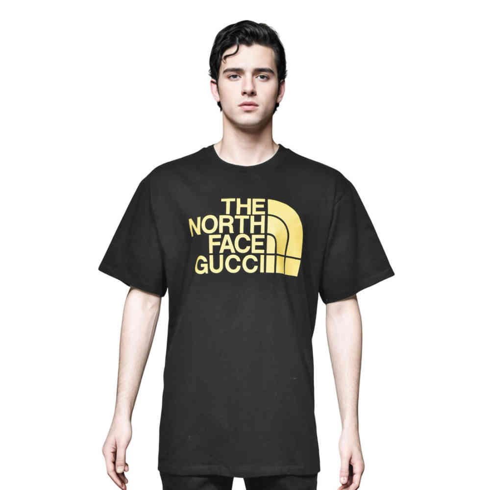 Gucci The North Face Black Premium Quality T-shirt-thumb-0