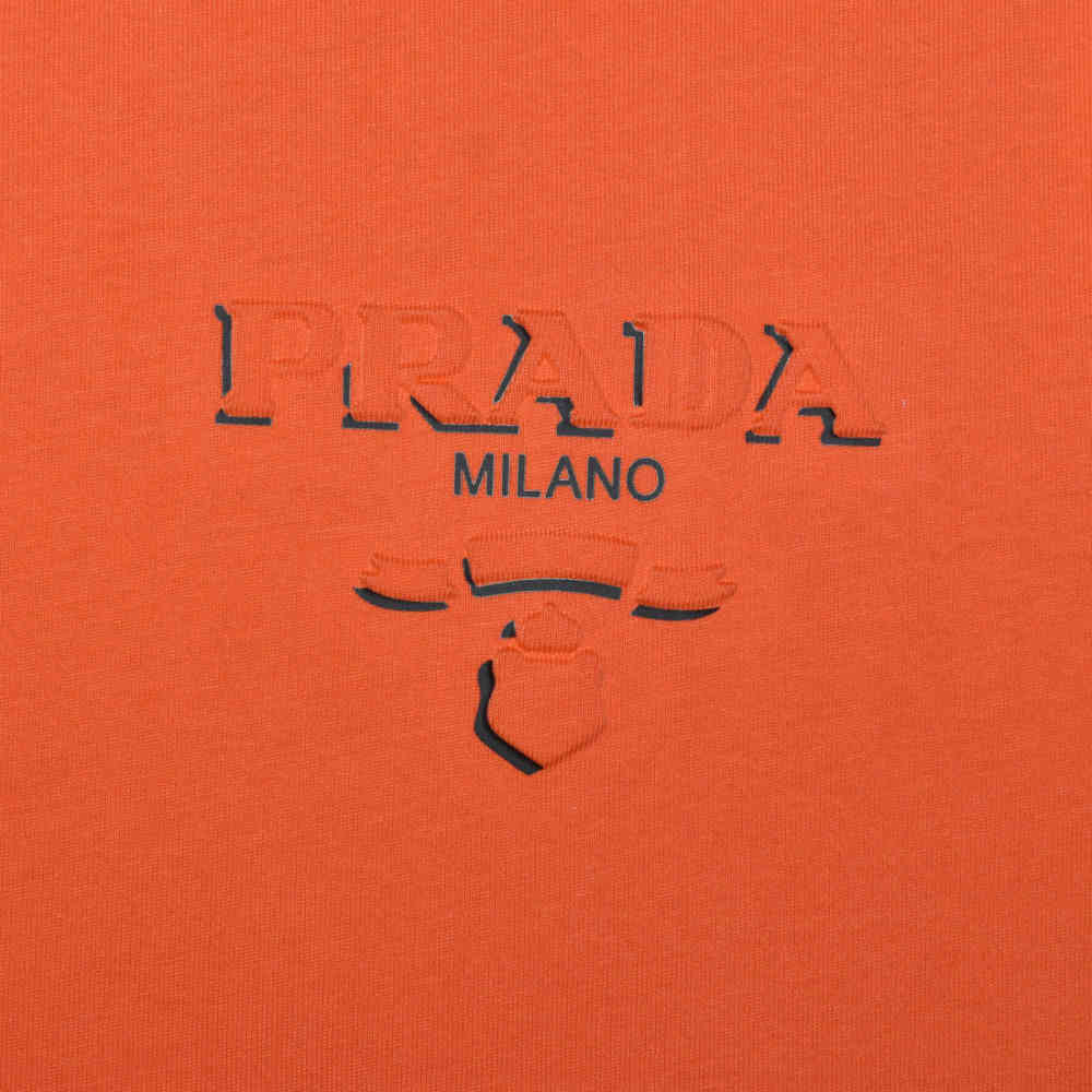Prada Orange Premium Quality T-shirt-thumb-3