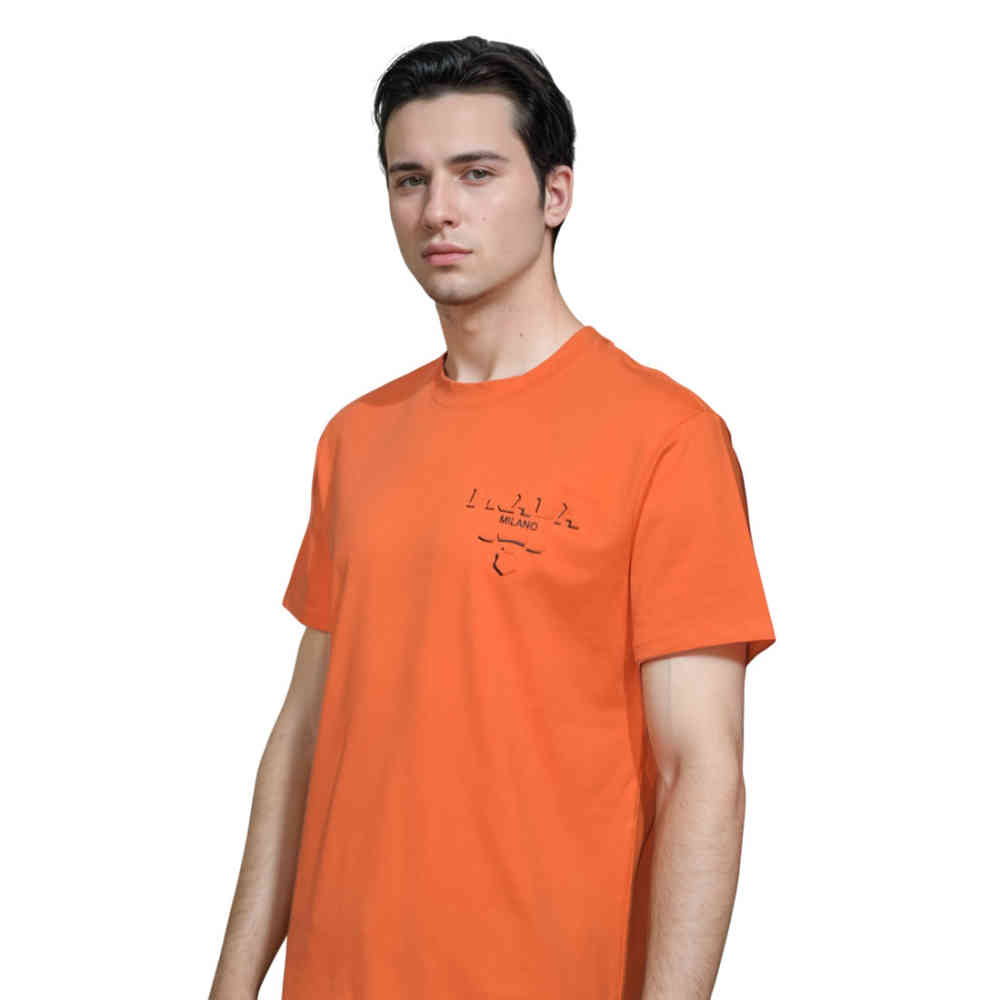 Prada Orange Premium Quality T-shirt-thumb-2