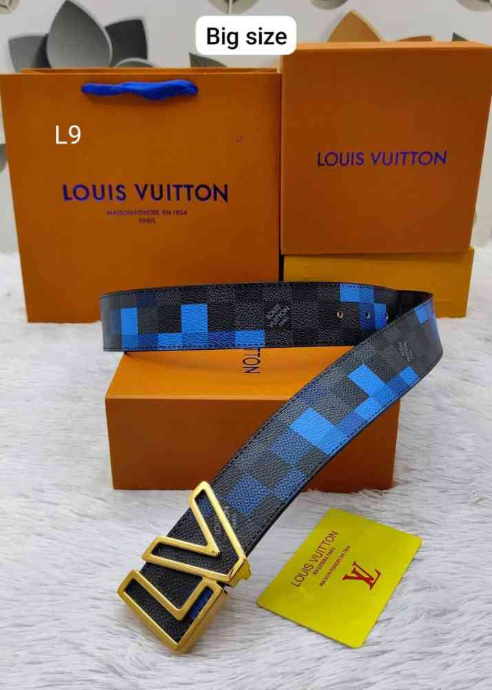 Louis Vuitton Golden Premium Quality Leather Belt-thumb-0