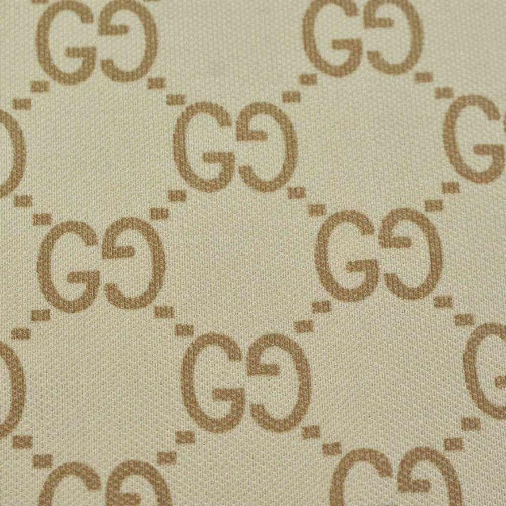 Gucci GG Stretch Cream Premium Polo T-shirt-3