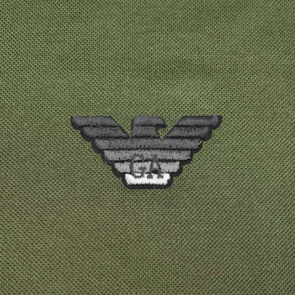 Giorgio Armani Embossed Logo Green Premium T-shirt-3
