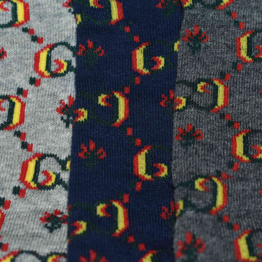 Gucci Floral Print Premium Crew Socks - Pack of 5-thumb-3
