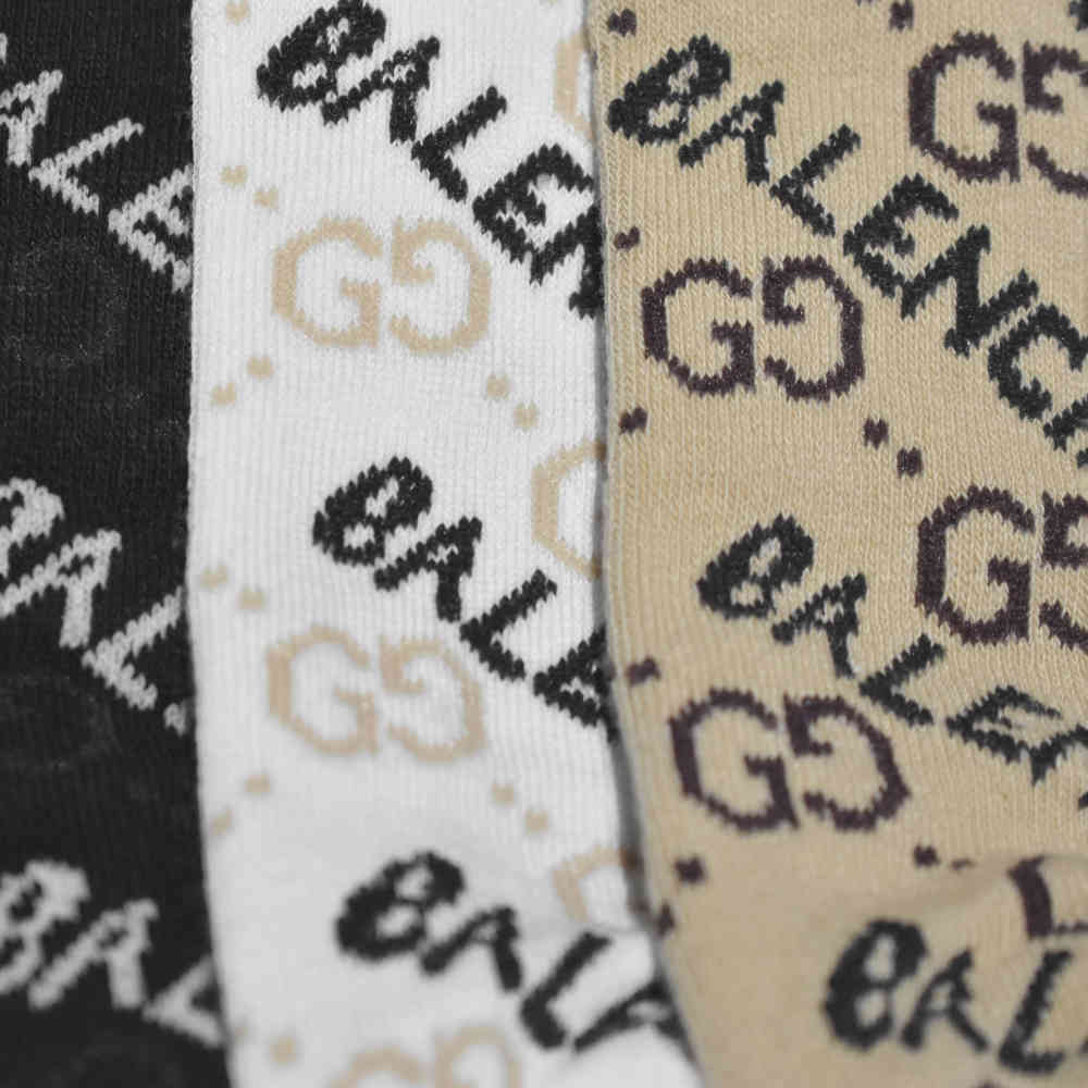 Balenciaga Premium Quality Ankle Socks Pack of 5-thumb-3