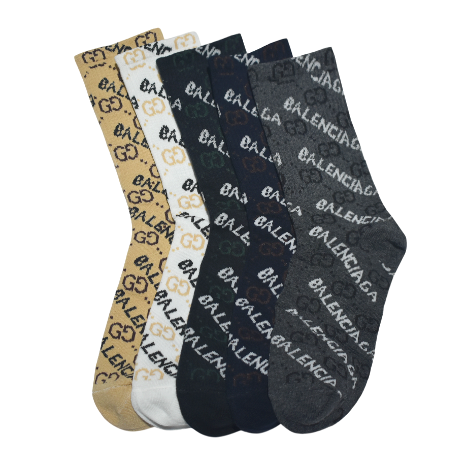 Balenciaga Premium Quality Ankle Socks Pack of 5-thumb-1