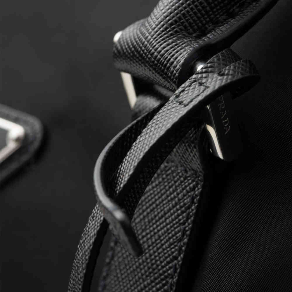 Prada Black Premium Re-Nylon and Saffiano Leather Duffel bag-3