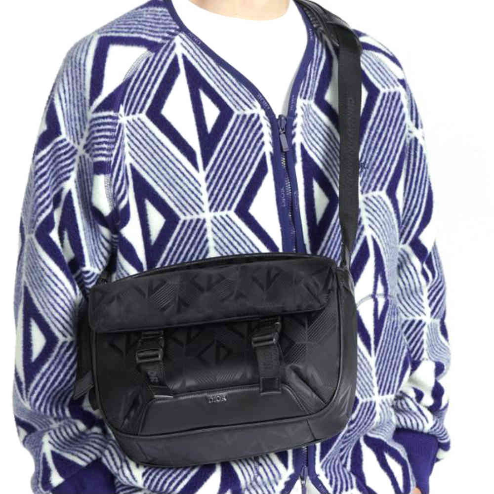 Dior Black Premium Explorer Messenger Bag-6