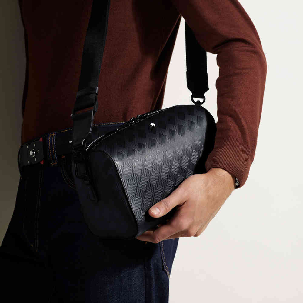 MontBlanc Black Premium Side Sling Bag-3