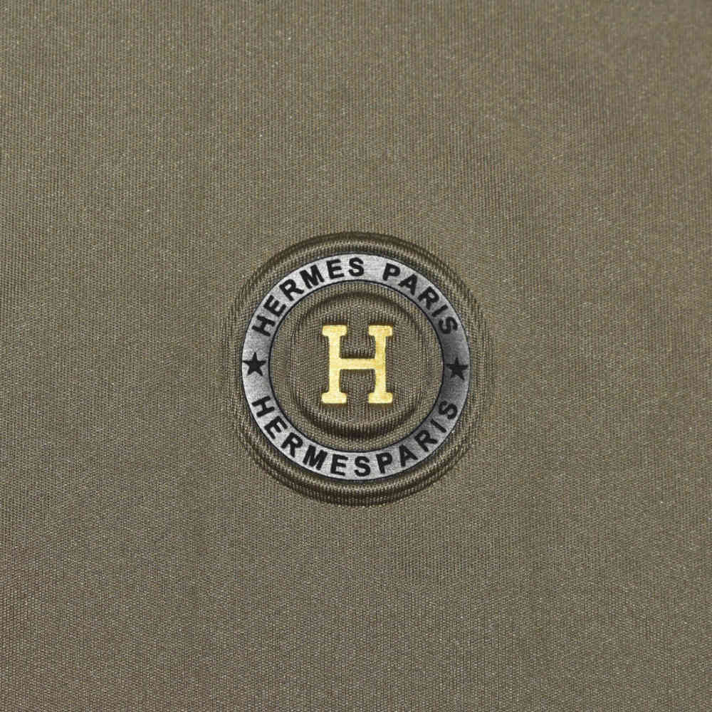 Hermes Paris Brown Premium Quality Luxury T-shirt-3