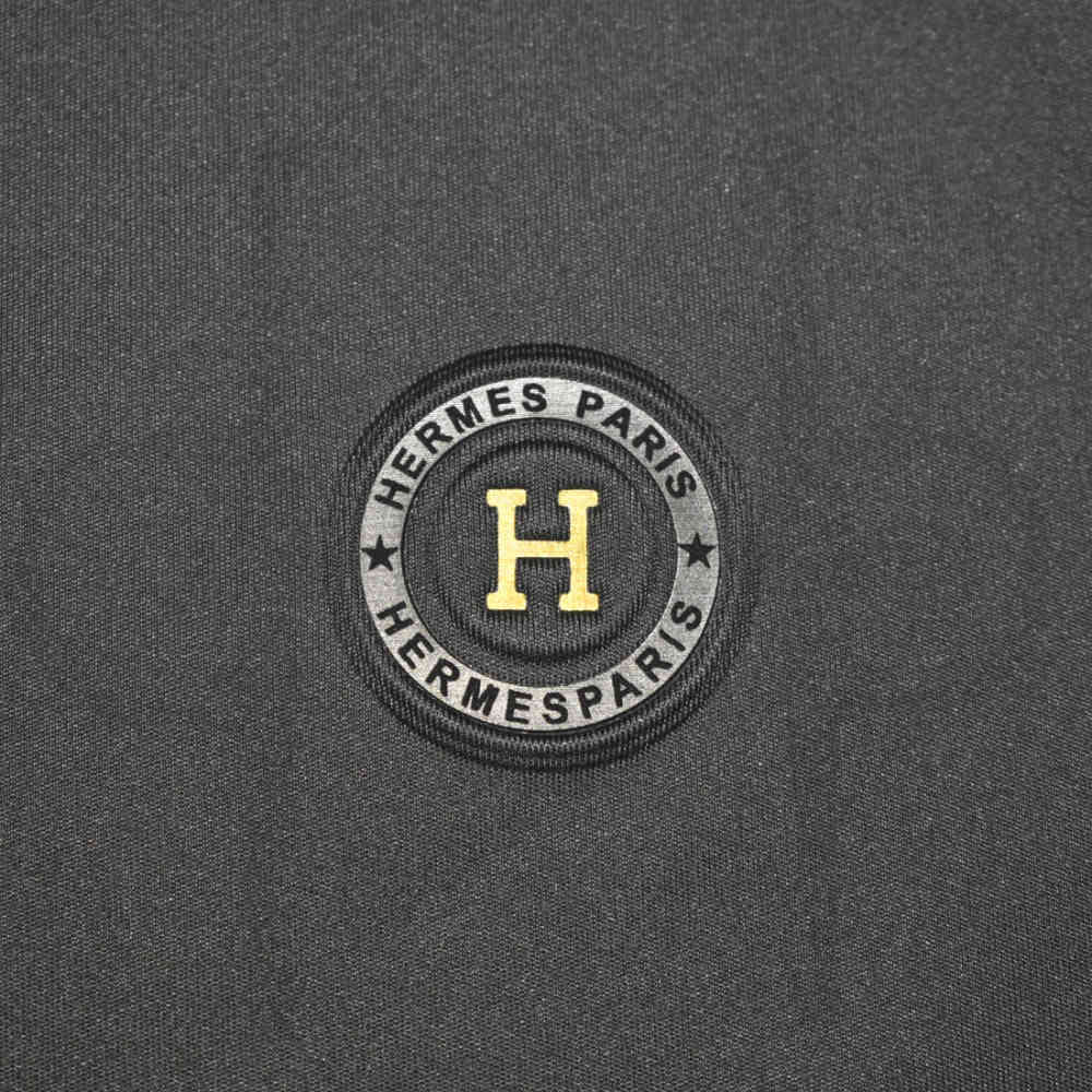 Hermes Paris Grey Premium Quality Luxury T-shirt-3