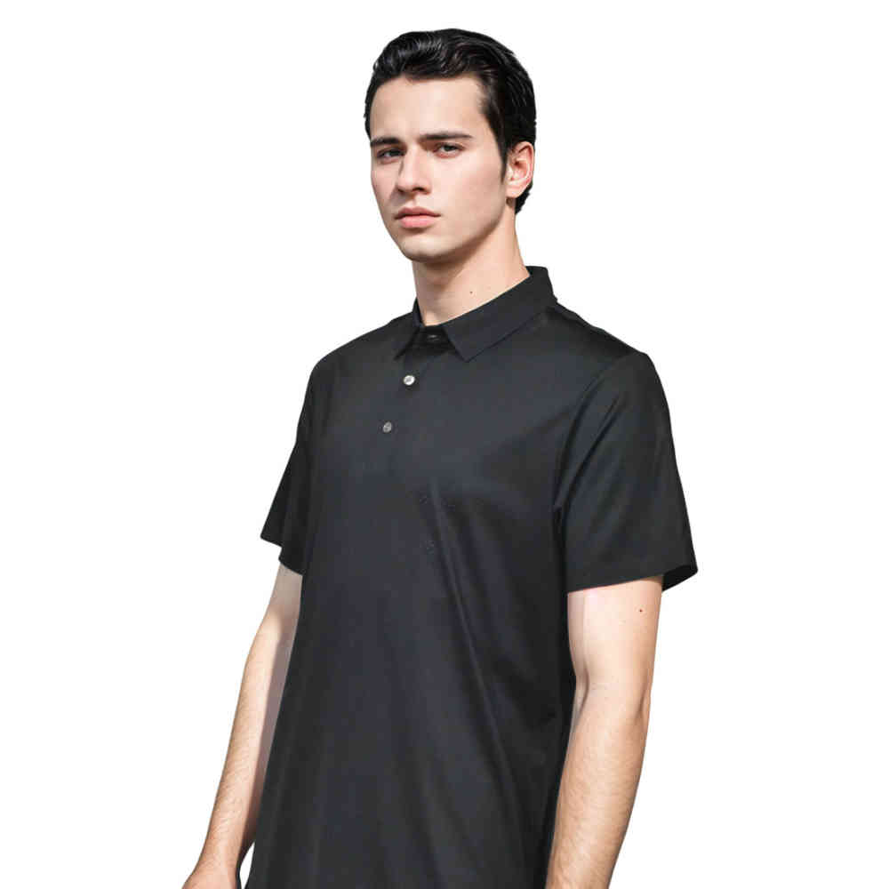 Salvatore Ferragamo Black Premium Quality Polo T-shirt-2