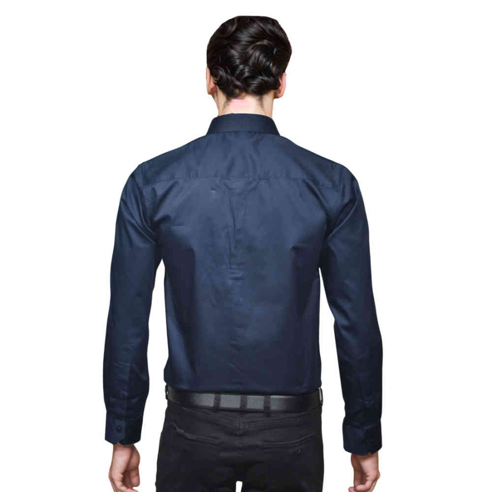 Giorgio Armani Navy Blue Premium Quality Shirt-1