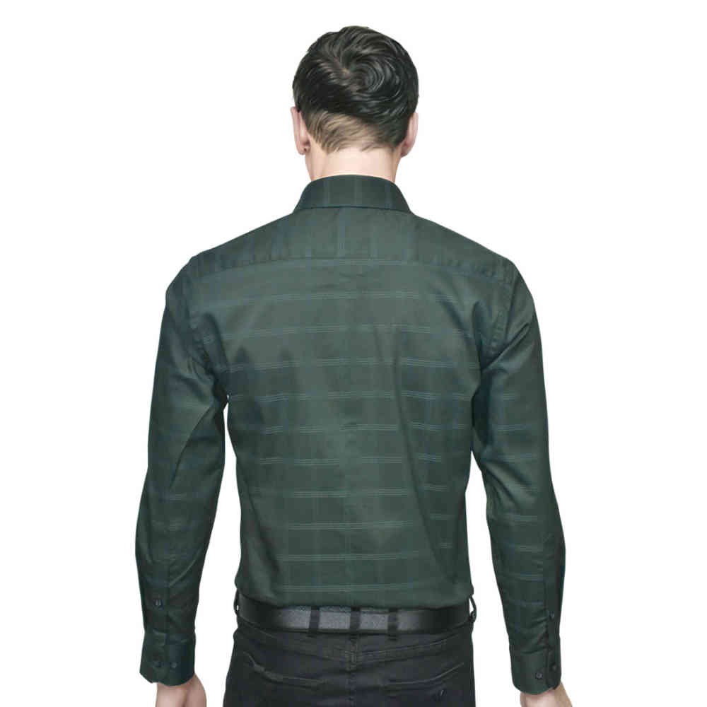 Burberry Dark Green Premium Quality Shirt-1