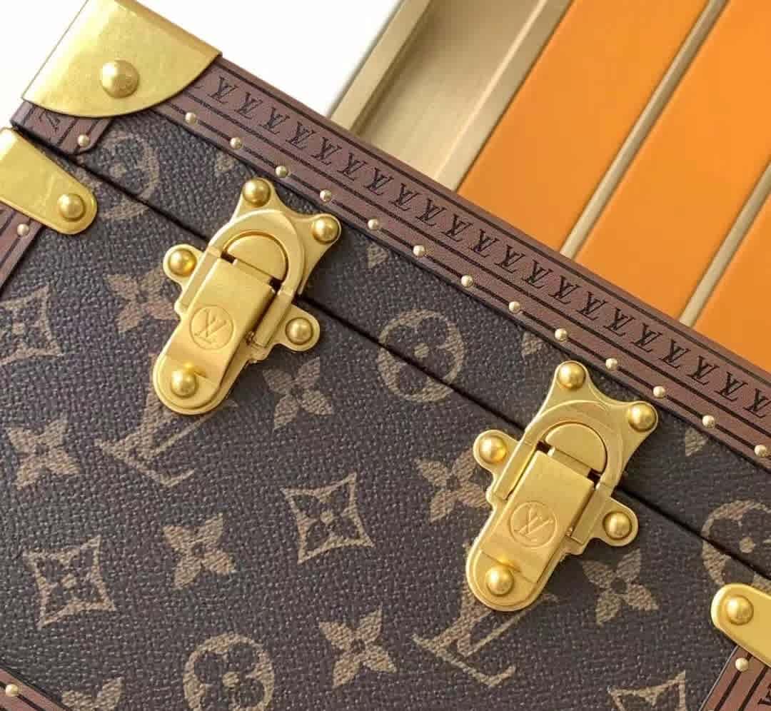 Louis Vuitton Brown Luxury Pyramid Trunk Box-thumb-3