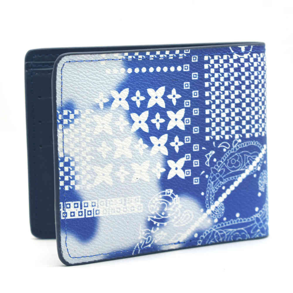 Louis Vuitton Blue Premium Compact Wallet-2
