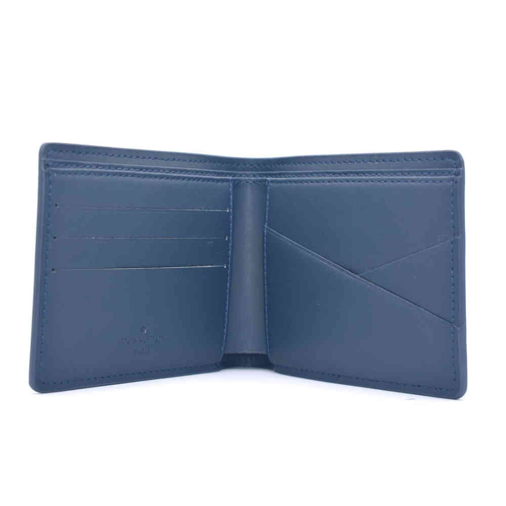 Louis Vuitton Blue Premium Compact Wallet-1