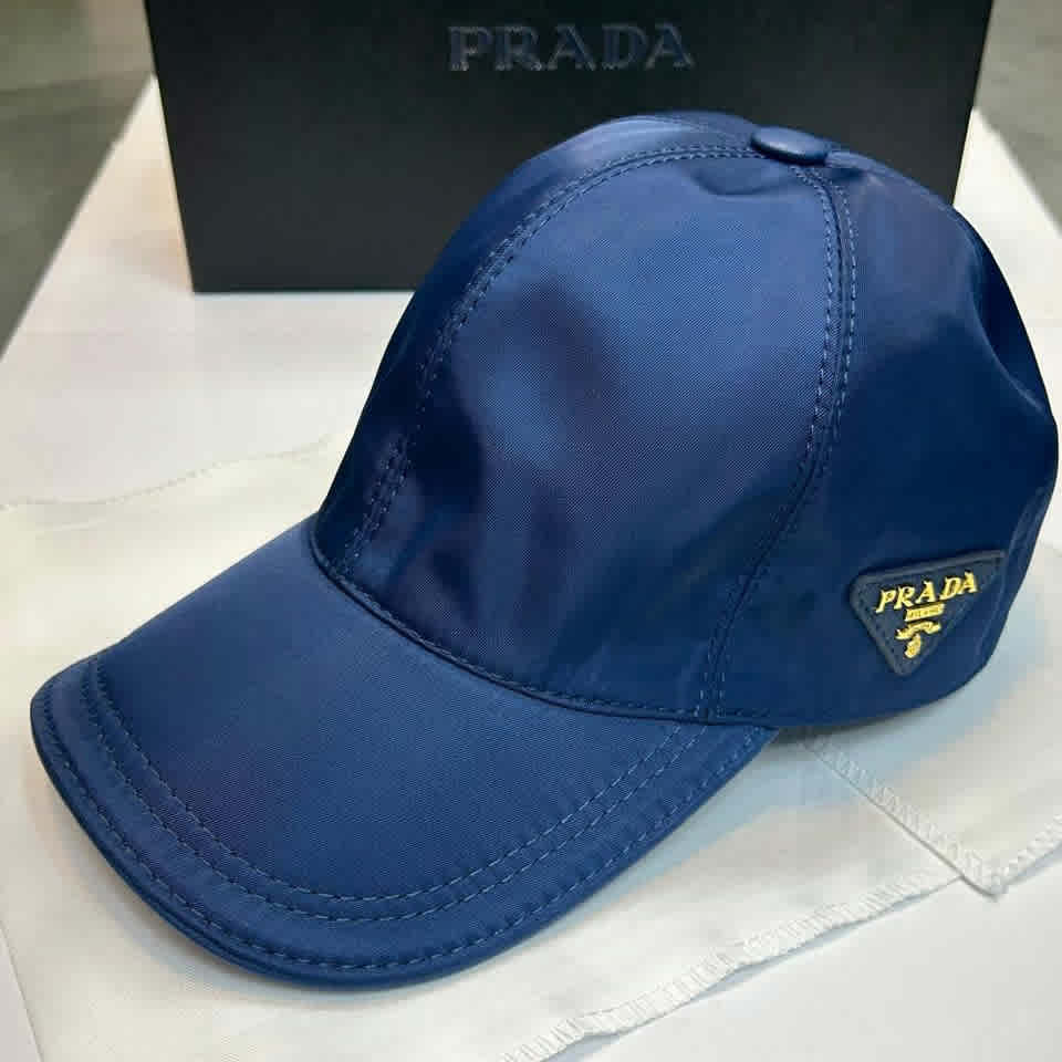 Blue Prada Re-Nylon Black Premium Cap
