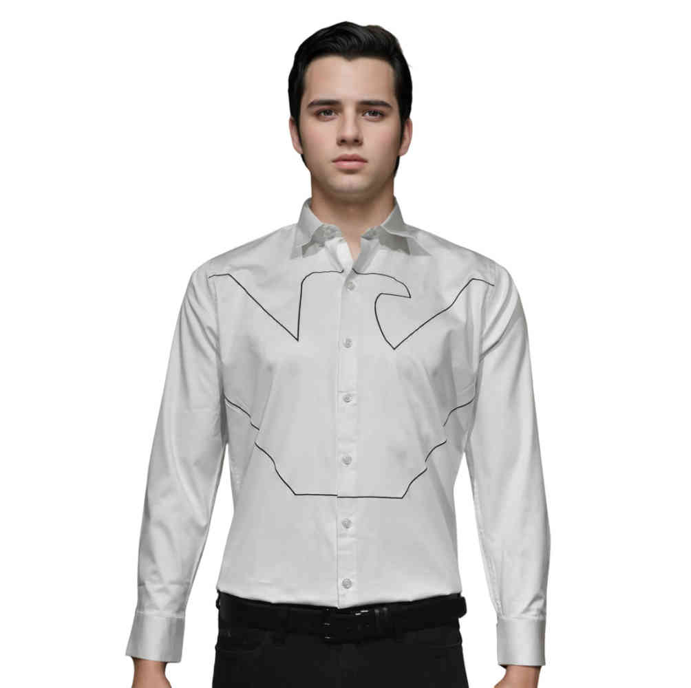 White Emporio Armani Black Premium Quality Shirt
