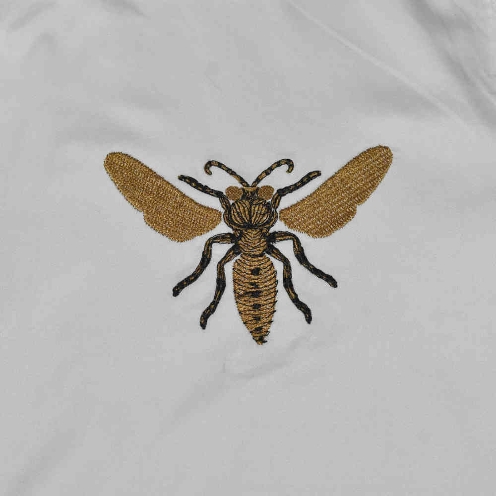 Gucci White Bee Printed Premium Quality Shirt-3