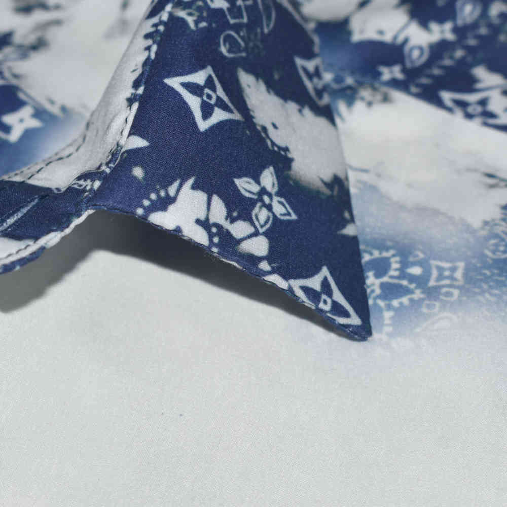 Louis Vuitton White & Blue Premium Quality Shirt-4