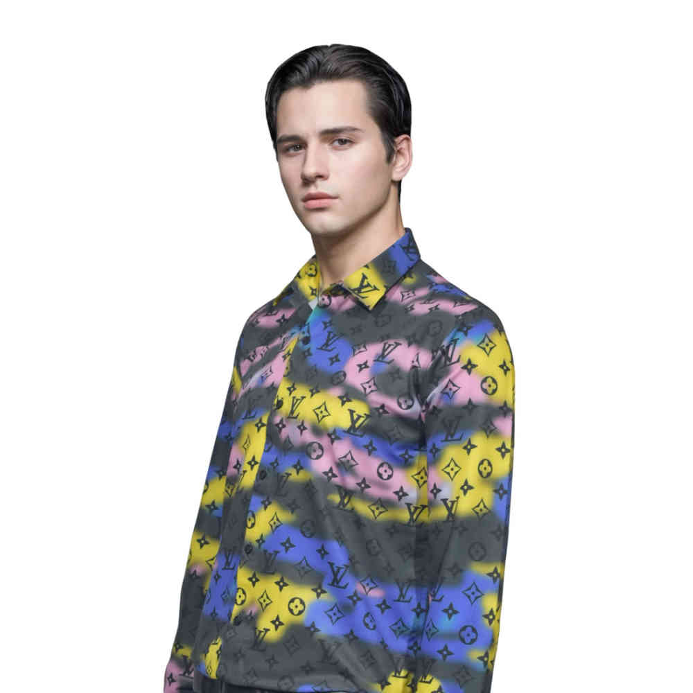 Louis Vuitton Multi Color Printed Premium Quality Shirt-2