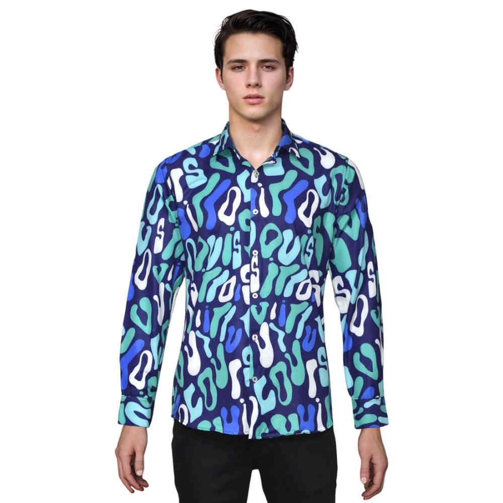 Louis Vuitton Logo Printed Green Premium Quality Shirt-6