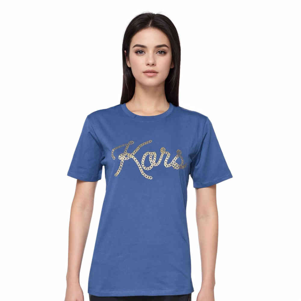 Michael Kors Blue Premium Quality Women T-shirt-thumb-0